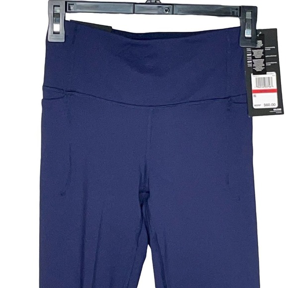 Under Armour Women's Meridian Studio Crop Leggings navy blue, XS - Picture 9 of 10